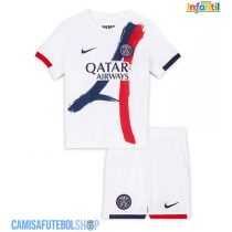 Camisa de time de futebol Paris Saint-Germain Replicas 2º Equipamento Infantil 2025-26 Manga Curta (+ Calças curtas)